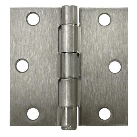 Patioplus 3 x 3 in. Square Hinge; Satin Nickel - Steel - Pack of 2 PA829685